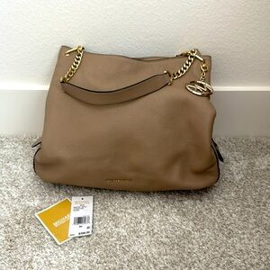 Michael Kors Taupe Large Shoulder Tote Leather